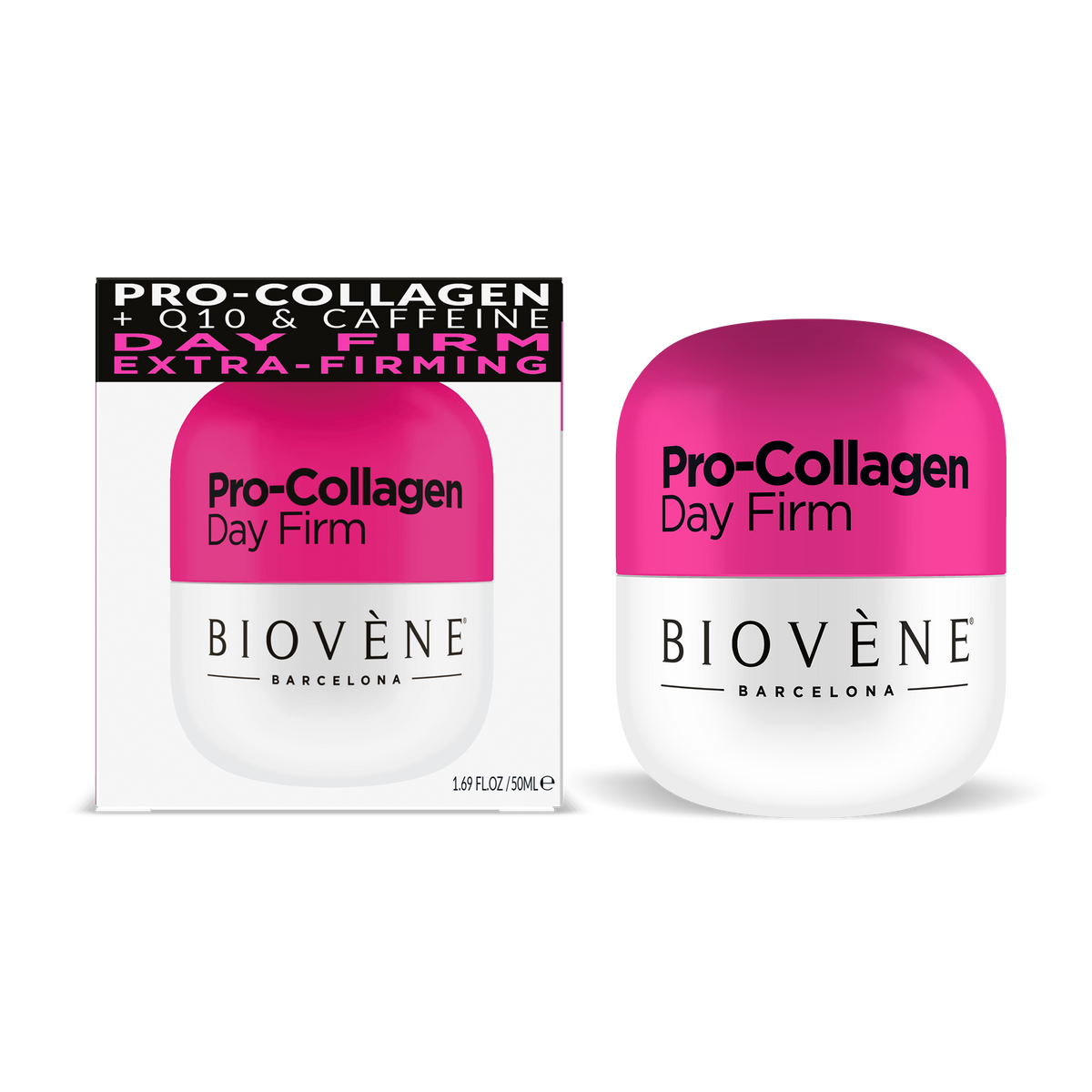 PRO-COLLAGEN DAY FIRM Extra-Firming Day Cream Moisturizer with Collagen, Q10, Caffeine & Organic Rosehip