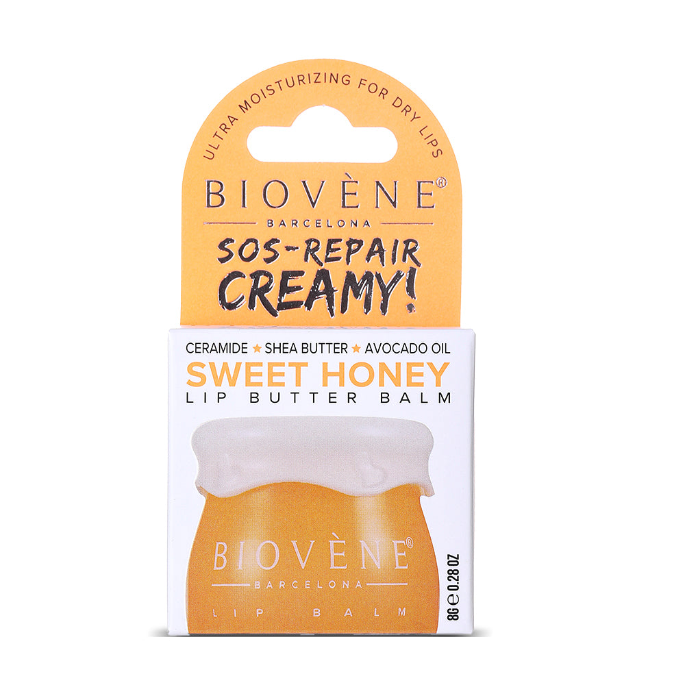 HONEY+CERAMIDE Lip Butter Balm SOS-Repair Creamy! Ultra Moisturizing for Dry & Chapped Lips