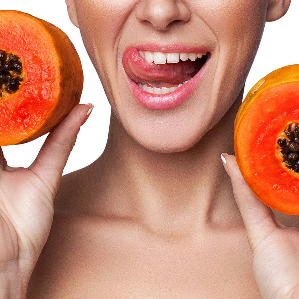 GLOW KISS Papaya Lip Scrub & Mask