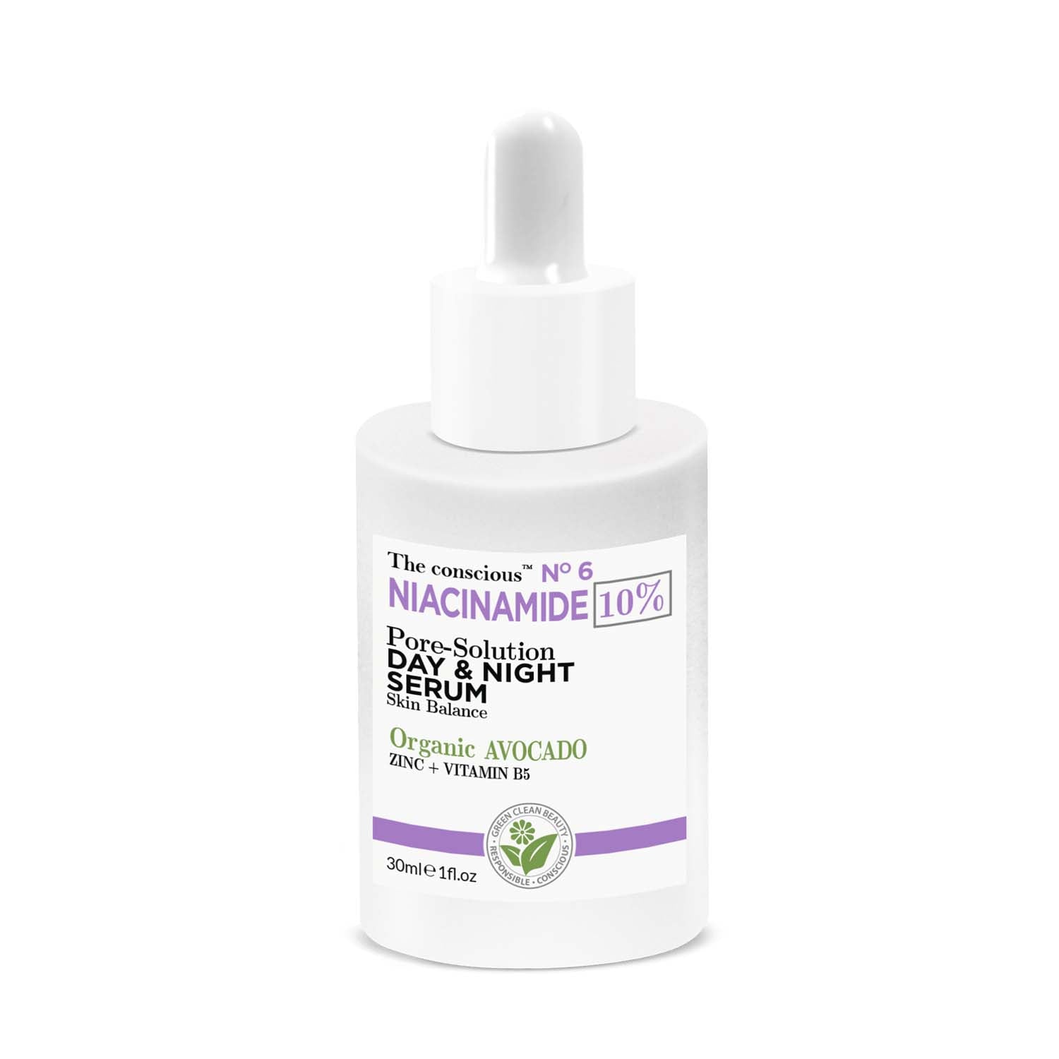 The conscious™ Niacinamide Pore-Solution Day & Night Serum Organic Avocado