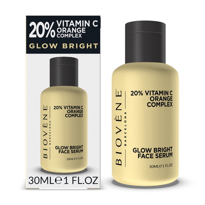GLOW BRIGHT 20% Vitamin C + Orange Complex Facial Serum Treatment