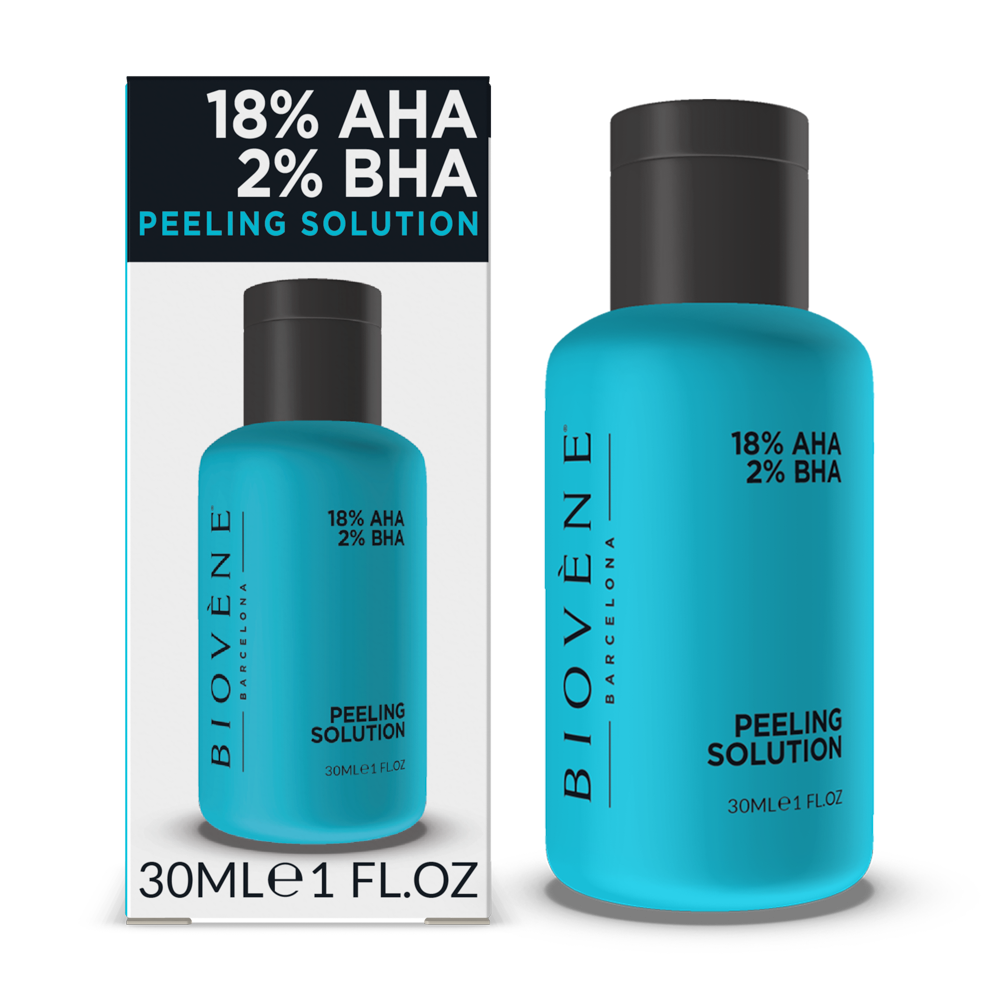 PEELING SOLUTION 18% AHA + 2% BHA Facial Serum Treatment – Biovène ...
