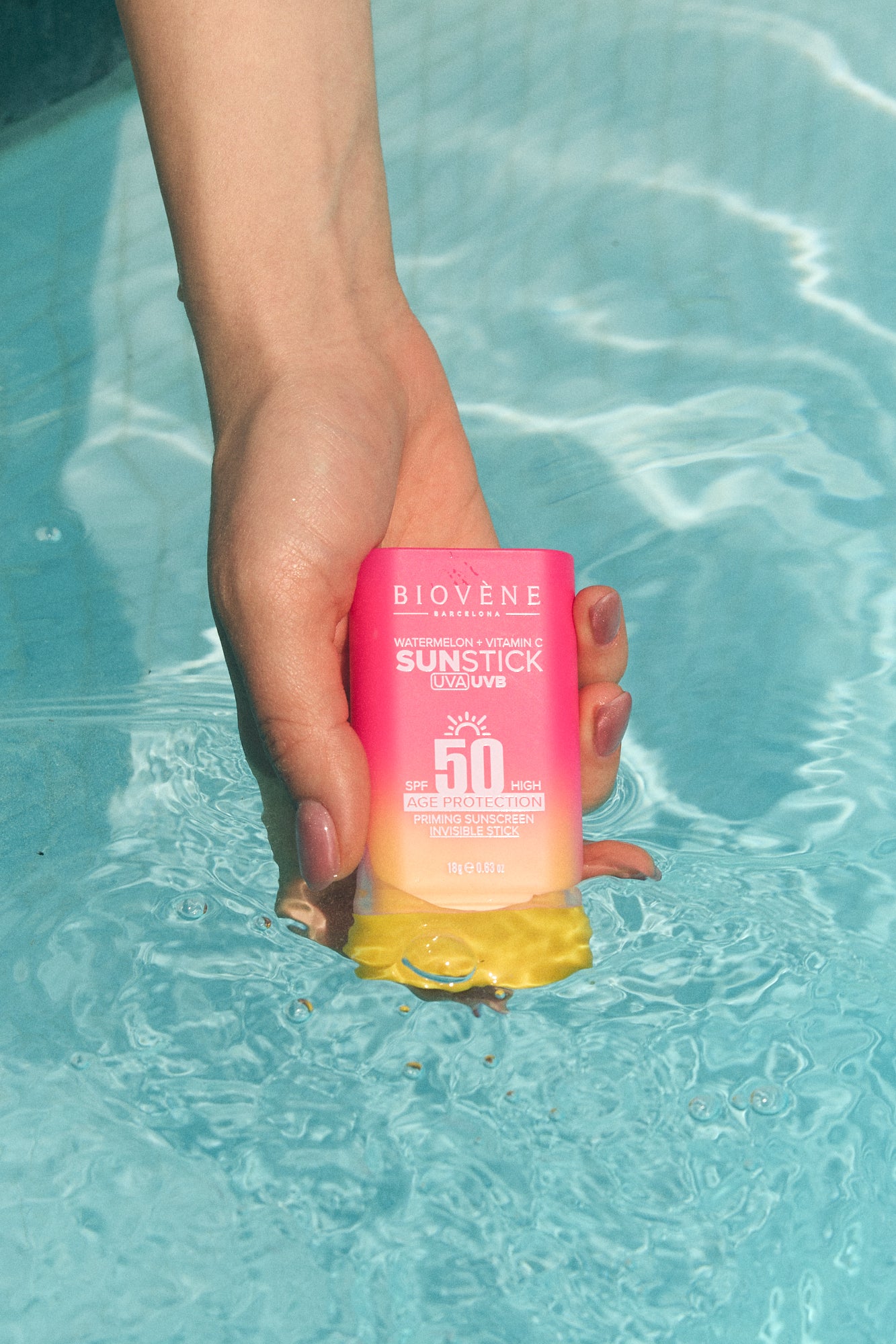 INVISIBLE AGE-PROTECTION SPF50 Priming Sunscreen Stick - Watermelon Glow &amp; Vitamin C