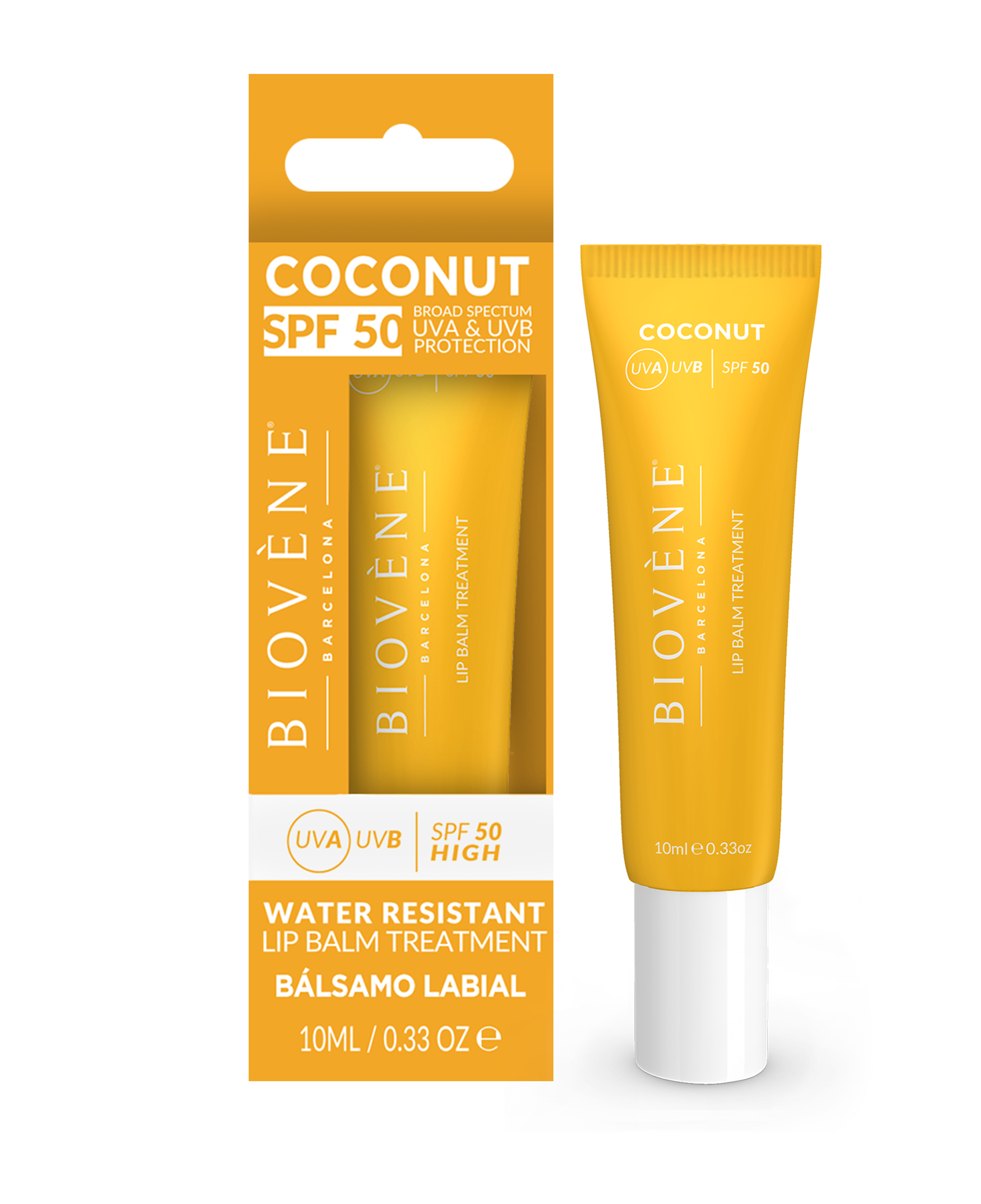 COCONUT SPF 50 LIP BALM Moisturizing Sun Treatment High Protection