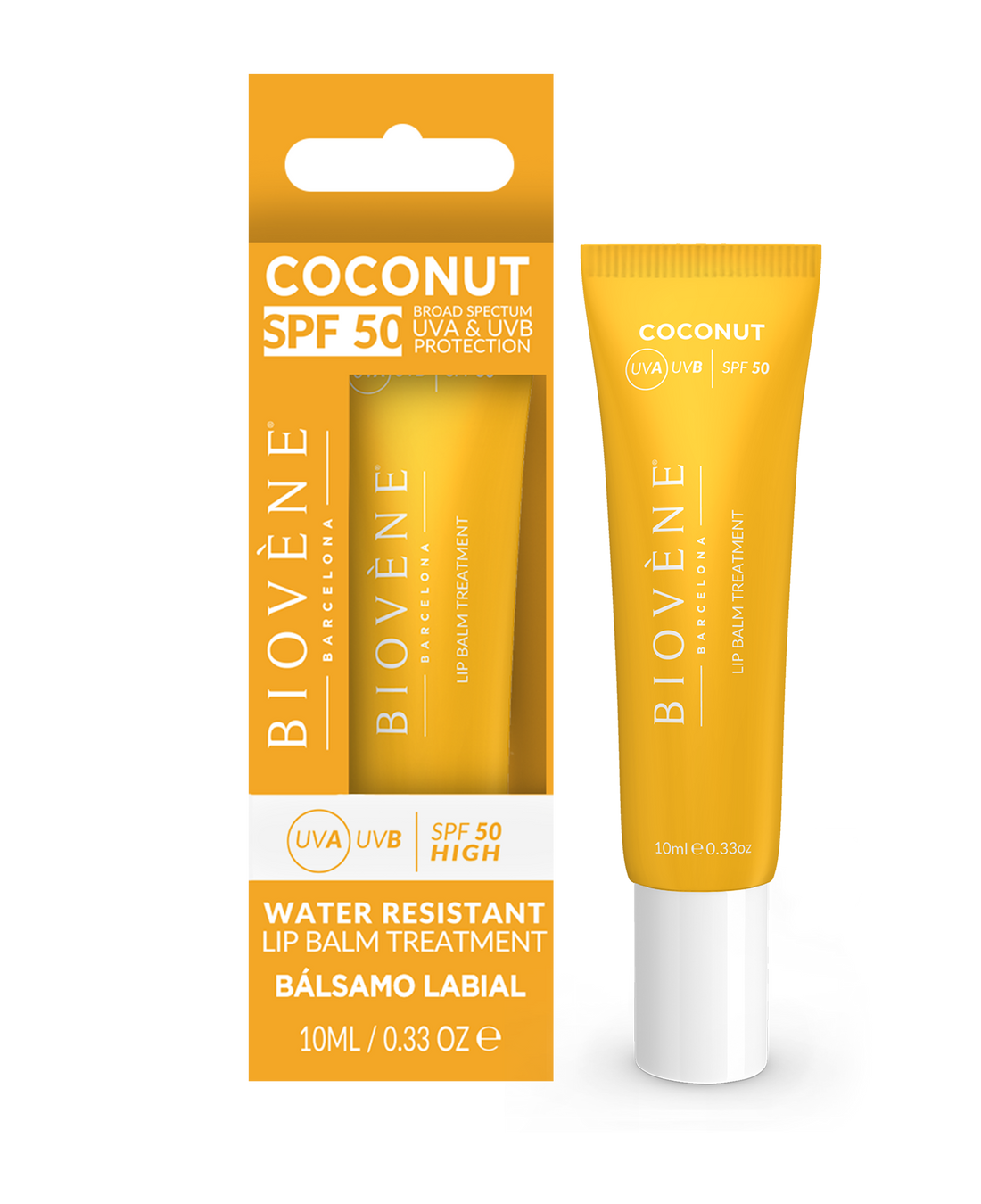 COCONUT SPF 50 LIP BALM Moisturizing Sun Treatment High Protection