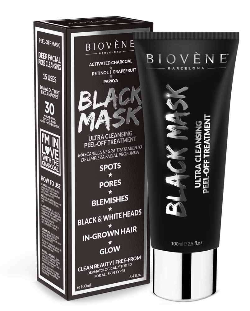 BLACK MASK Ultra Cleansing Peel-Off Treatment – Biovène Barcelona