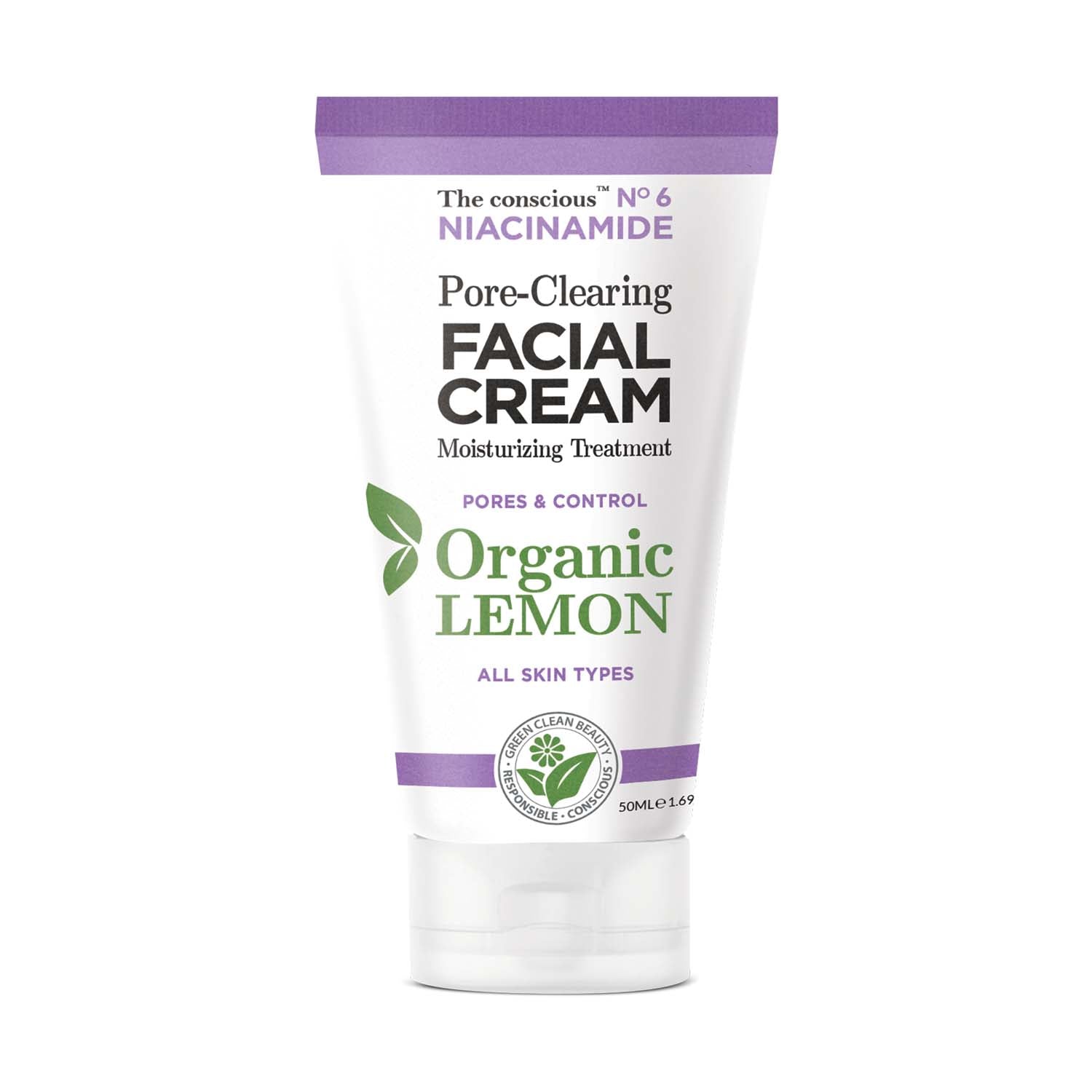 The conscious™ Niacinamide Pore-Clearing Facial Cream Organic Lemon