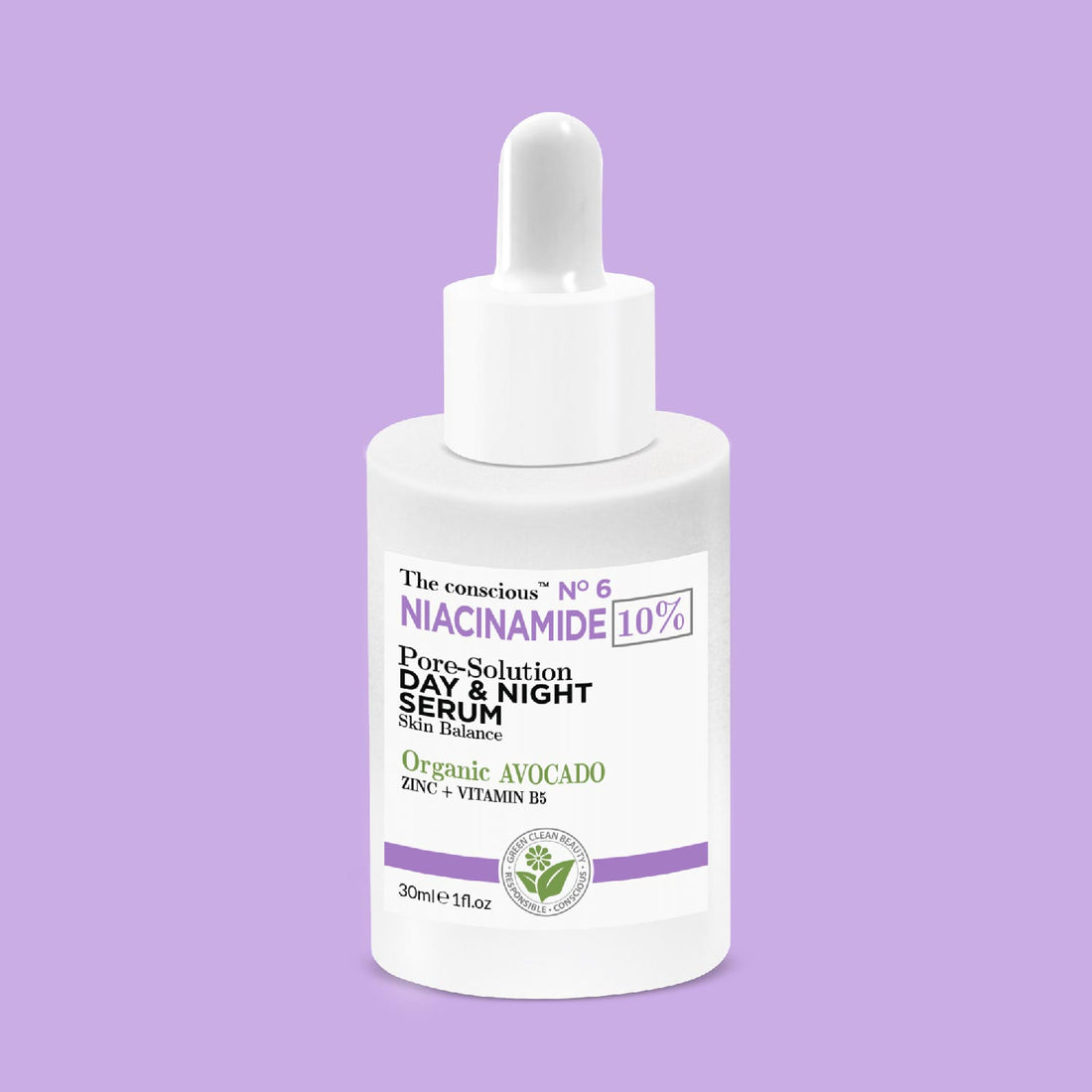 The conscious™ Niacinamide Pore-Solution Day &amp; Night Serum Organic Avocado